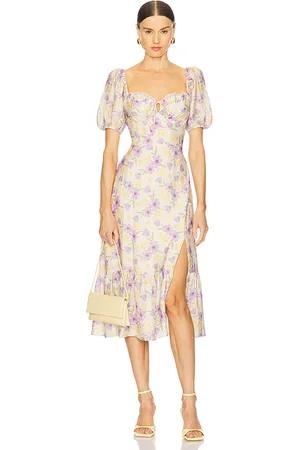 ASTR Lace Trimmed Milkmaid Dress in . Size M, S, XS.