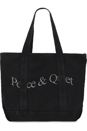 Museum of Peace and Quiet Wordmark Denim Boat Tote in .
