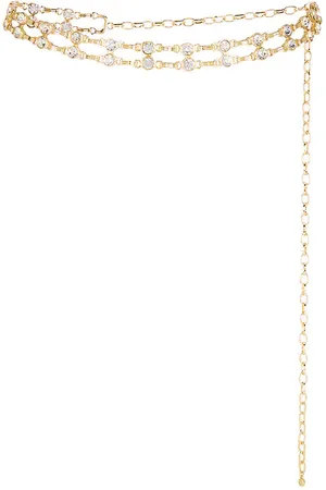 Ettika GÜRTEL DOUBLE CRYSTAL CHAIN LINK in .