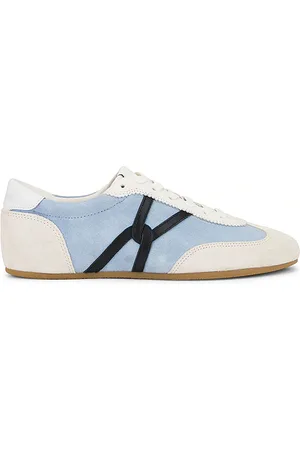 VERONICA BEARD SNEAKERS RIVIERA in Baby Blue,Cream. Size 5.5, 6, 6.5, 7, 7.5, 8, 8.5, 9, 9.5.