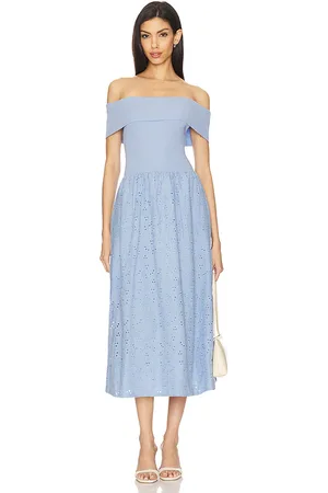 ASTR Mixed Media Off Shoulder Dress in . Size M, S, XS.