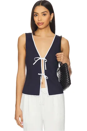 ONIA OBERTEIL MIT SCHLEIFE VORN AIR LINEN in . Size M, S, XS.