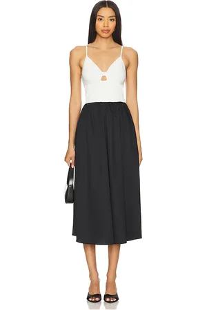 ASTR Mixed Media Dress in White,Black. Size M, S, XS.