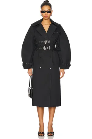 Ganni TRENCHCOAT IN FELLOPTIK in . Size 36.