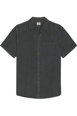 Faherty Short Sleeve Palma Linen Shirt in . Size M, S, XL/1X.