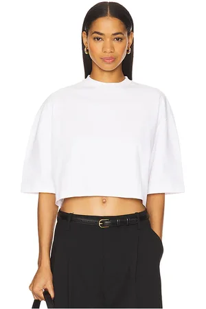 Rohe Wide Cropped T-Shirt in . Size 38/6, 40/8, 42/10.