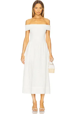 ASTR Mixed Media Off Shoulder Dress in . Size M, S, XS.