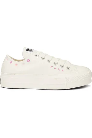 Converse SNEAKERS ALL STAR LIFT FLORAL EMBROIDERY LOW TOP in . Size 5.5, 6, 6.5, 7, 7.5, 8, 8.5, 9, 9.5.