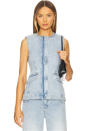 Simkhai Charley Sleeveless Button Up Top in . Size 10, 2, 4, 6.