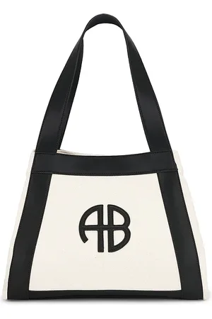 ANINE BING TOTE-BAG CARA in Black,White.