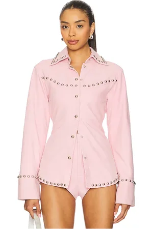 Retrofete Palmira Suede Shirt in . Size S, XS, XXL, XXS.