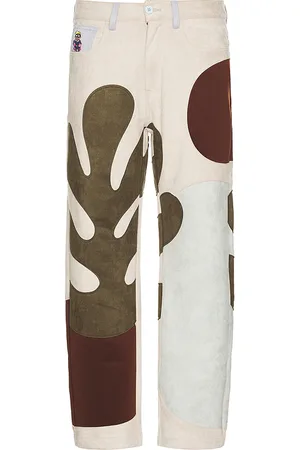 KIDSUPER STUDIOS HOSEN PATCHWORK in . Size M, S, XL.
