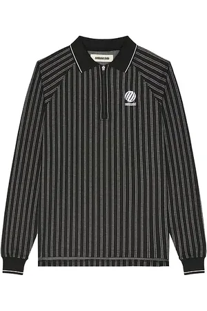 Metalwood LANGÄRMLIGES POLOHEMD RIBBED in . Size M, S, XL/1X.