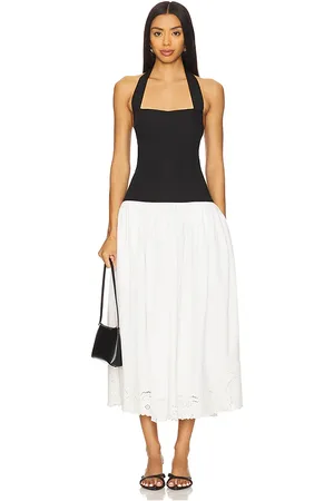 LPA KLEID CLARA in Black,White. Size M, S, XL, XS, XXS.