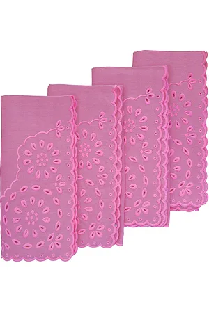 Chefanie SERVIETTEN EYELET DINNER NAPKINS SET OF 4 in .