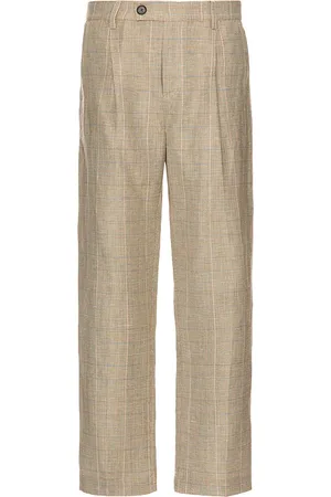 Corridor HOSE MIT FALTEN PLAID in . Size 32, 36.