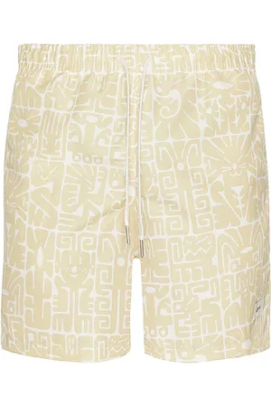 Bather BADESHORTS SAND WILD GLYPH in . Size M, S, XL/1X.