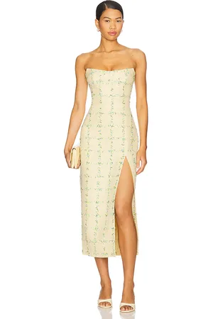 Amanda Uprichard MIDI-KLEID IVY in . Size S, XL, XS.