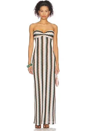 Lovers And Friends KLEID NETTIE in Sage,Brown. Size M, S, XL, XS, XXS.