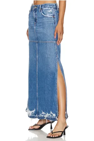 RE/DONE MITTELHOHER ROCK MIT SCHLITZ in . Size 25.
