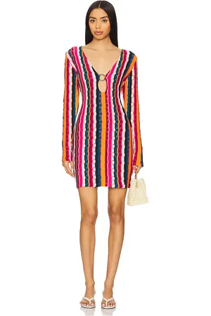 Agua Bendita MINIKLEID CORDELIA in Fuchsia,Orange. Size M, S, XS.