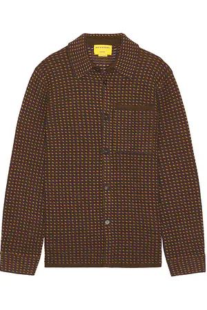 Guest In Residence HEMD IM WORKER-STYLE TWEED in . Size S.