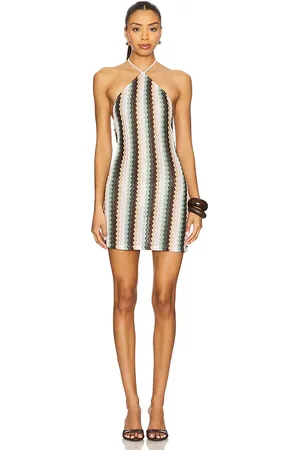 Lovers And Friends KLEID NETTIE in Green,Brown. Size M, S, XL, XS, XXS.