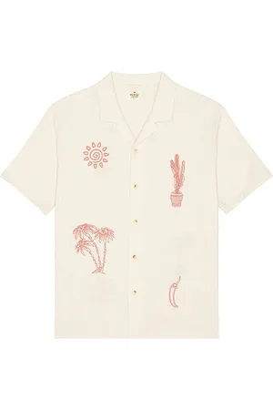 Marine Embroidered Resort Shirt in . Size M, S, XL/1X.