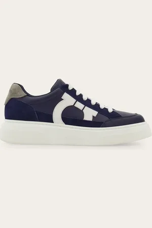 Salvatore Ferragamo Low-Top-Sneaker mit Obermaterial aus Funktionsnetzgewebe und Leder