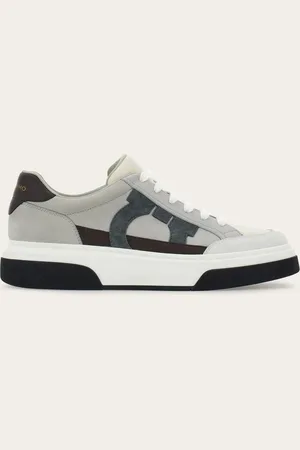 Salvatore Ferragamo Low-Top-Sneaker mit Obermaterial aus Funktionsnetzgewebe und Leder