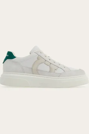 Salvatore Ferragamo Low-Top-Sneaker mit Obermaterial aus Funktionsnetzgewebe und Leder