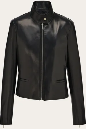 Salvatore Ferragamo Genial einfache Gestaltung: Bikerjacke aus ultraweichem, leicht gepolstertem Nappaleder