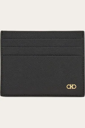 Salvatore Ferragamo Vielseitigkeit und essentielles Design prägen dieses Kreditkartenetui mit Gancini-Ornament