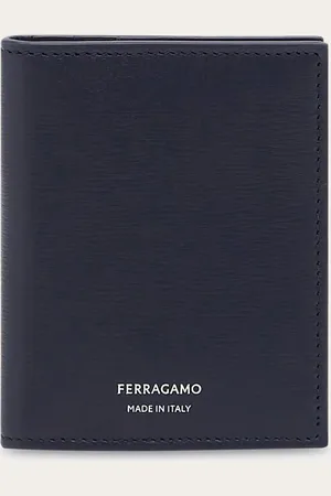 Salvatore Ferragamo Neues Kreditkartenetui mit buchartigem Aufbau, gefertigt aus gekrispeltem Kalbsleder