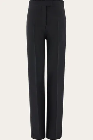 Salvatore Ferragamo Von Tuxedo Hosen inspirierte Schneiderhose aus reinem Woll-Natté mit kompaktem und weichem Griffgefühl