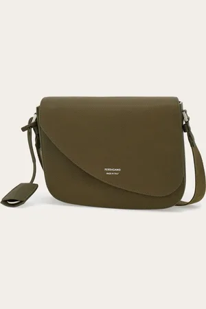 Salvatore Ferragamo Asymmetrische Geometrien und kunstvolle Eleganz prägen die Fiamma Umhängetasche