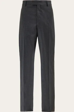 Salvatore Ferragamo Ein großer Klassiker der Herrengarderobe in einer zeitgemäßen Variante: neue Hose aus leichtem Gewebe in reiner Wolle mit normaler Passform und geradem Bein