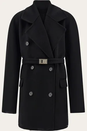 Salvatore Ferragamo Diese Longjacke aus Double-Stoff aus reiner Wolle und Kaschmir stellt die perfekte Kombination aus praktischer Verwendung und Raffinesse dar