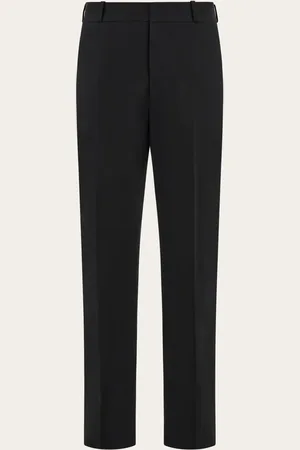 Salvatore Ferragamo Aus Mischwolle mit Mohair gefertigte Hose mit Schneiderkonstruktion