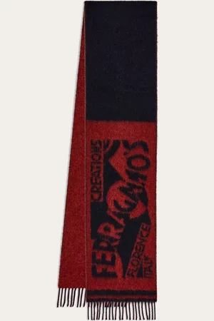 Salvatore Ferragamo Dieser Schal ist aus Wolle und Alpaka gefertigt und zeigt sich mit konsistentem Griff, fühlt sich jedoch besonders weich an