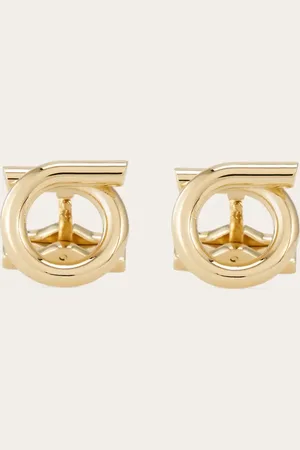 Salvatore Ferragamo Essentiell und raffiniert: diese Manschettenknöpfe mit eingliedrigem Gancini sind das ideale Accessoire, um Ihren Looks einen eleganten Touch zu verleihen
