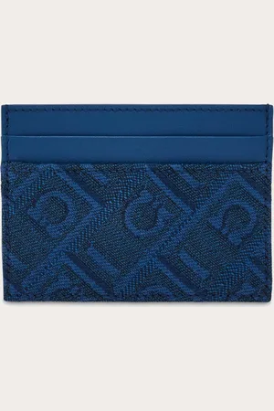 Salvatore Ferragamo Kompakt und besonders vielseitig kommt dieses Kreditkartenetui, das mit einem Detail aus Jacquardstoff mit Monogram Muster veredelt ist