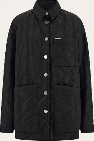Salvatore Ferragamo Dieser gesteppte Blouson ist von Herrenhemden inspiriert und aus Recycling-Nylon gefertigt