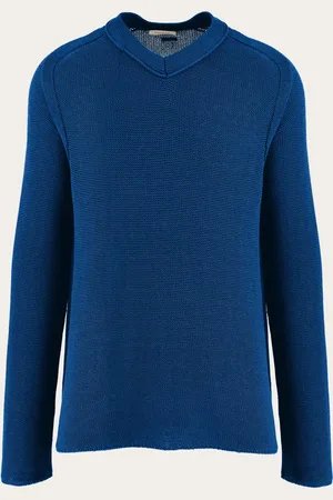 Salvatore Ferragamo Coole Weiterentwicklung des Pullovers mit V-Ausschnitt, gefertigt aus fließendem Baumwoll-Viskosegarn