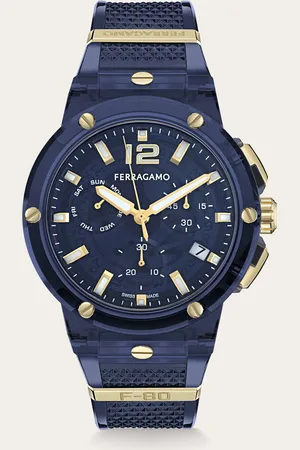 Salvatore Ferragamo Erweitert seine Kollektion von Herrenuhren mit der Einführung des neuen Modells F-80 Translucent, einer Vision von kühner, moderner Eleganz, die auf der Kombination von avantgardistischer Ästhetik und umweltfreundlichem Design beruht