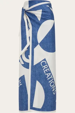 Salvatore Ferragamo The woven raffia texture of this silk sarong echoes a luxurious look with a laid back appeal