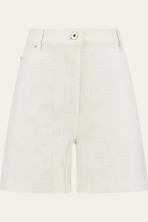 Salvatore Ferragamo Shorts mit Freizeit-Flair, gefertigt aus Biobaumwoll-Drillich mit -Monogram-Muster
