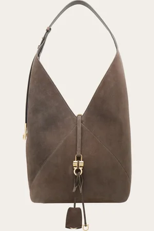 Salvatore Ferragamo Diese neue Hobo-Bag ist modern, vielseitig und feminin in der Gestaltung, bei ihr wird der Konstruktion dank des weichen und warmen Veloursleders jede Strenge genommen