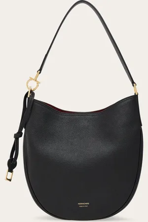 Salvatore Ferragamo Abgerundete Linie und weiche Konstruktion, die sich an den Körper schmiegt: die neue Hobo-Bag weist eine Öffnung mit Metallreißverschluss sowie ein gefüttertes Innenleben aus Leinen-Baumwoll-Canvas auf