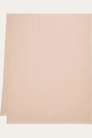 Salvatore Ferragamo Silk and wool blend stole with a soft, sumptuous texture